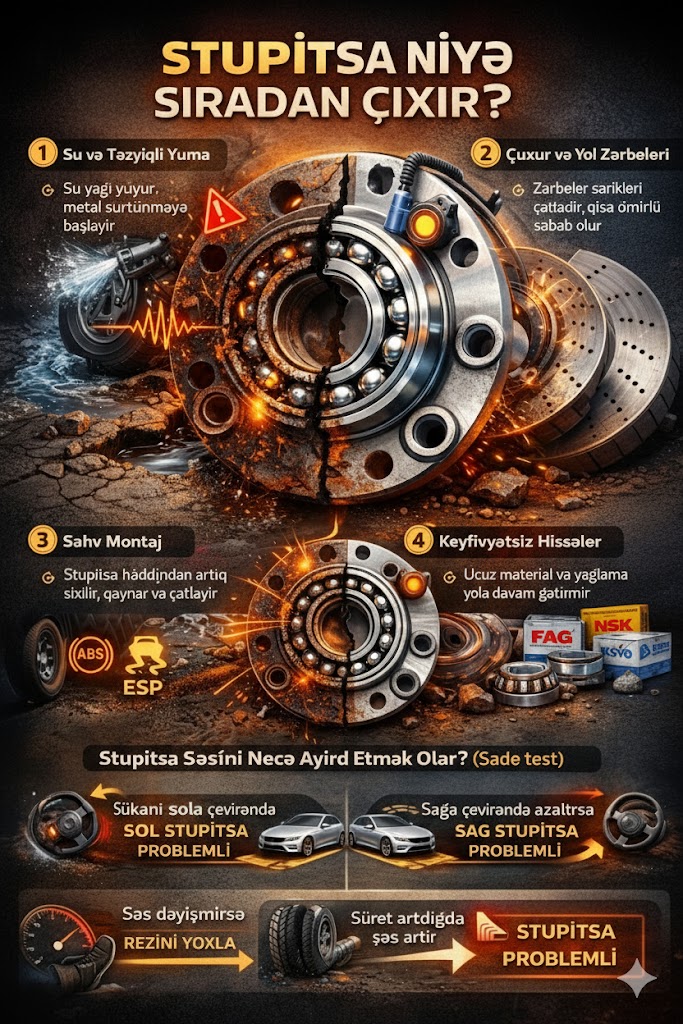 Stupitsa (təkər topu) niyə sıradan çıxır? 