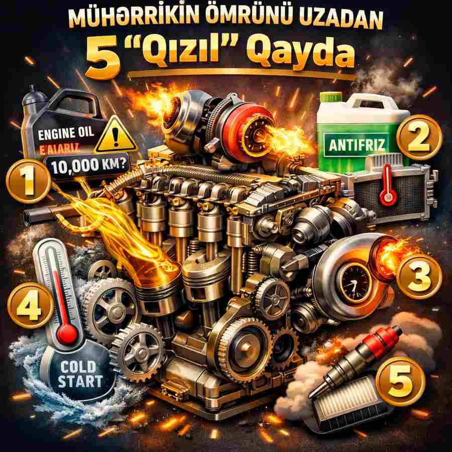 Mühərrikin Ömrünü Uzadan 5 "Qızıl" Qayda!