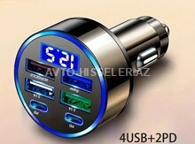 Avtomobil üçün şarj cihazı USB
