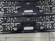 Toyota qeydiyyat nişanı qabı