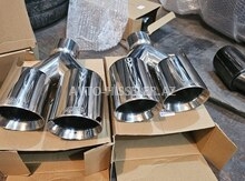 💥 BMW üçün M qara xrom səsboğucu nasadkalar