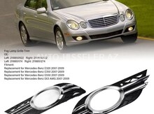 💡 Mercedes W211 E-Class dumanlı fara setkası xromu