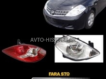 Nissan Tiida 2012 faraları